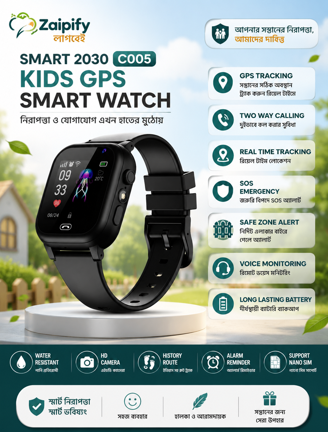 Kids Smart Watch I বাচ্চাদের স্মার্ট ঘড়ি